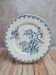 Antique plate with blue thistle decoration – Terre de fer spirit