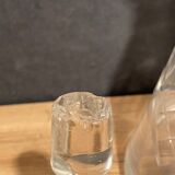 Piriform carafe in cut crystal