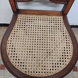 Ancienne Chaise Style Louis XVI Assise Cannée