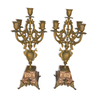Paire chandeliers
