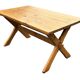 Vintage dining table pinewood 1960 minimalist dining table