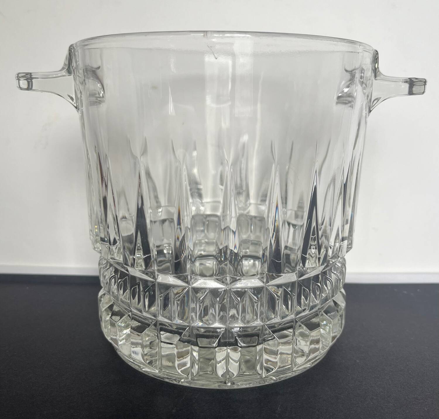 Vintage Cut Crystal Ice Bucket
