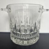 Seau à glace vintage en cristal taillé
