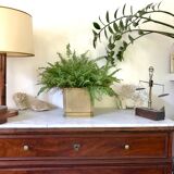 Massive brass pot cover