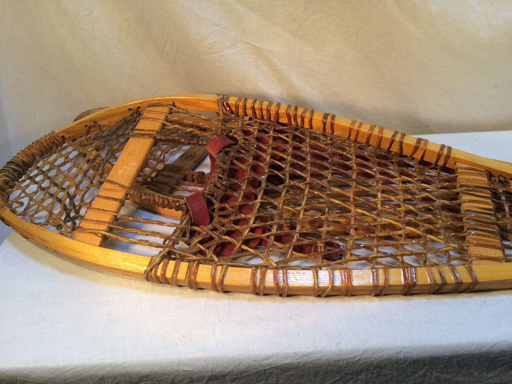 Paire de raquettes à neige anciennes Faber Canada Selency