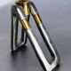 Brutalist candlestick by Ardisur, bronze & aluminium, Spain, 1970s