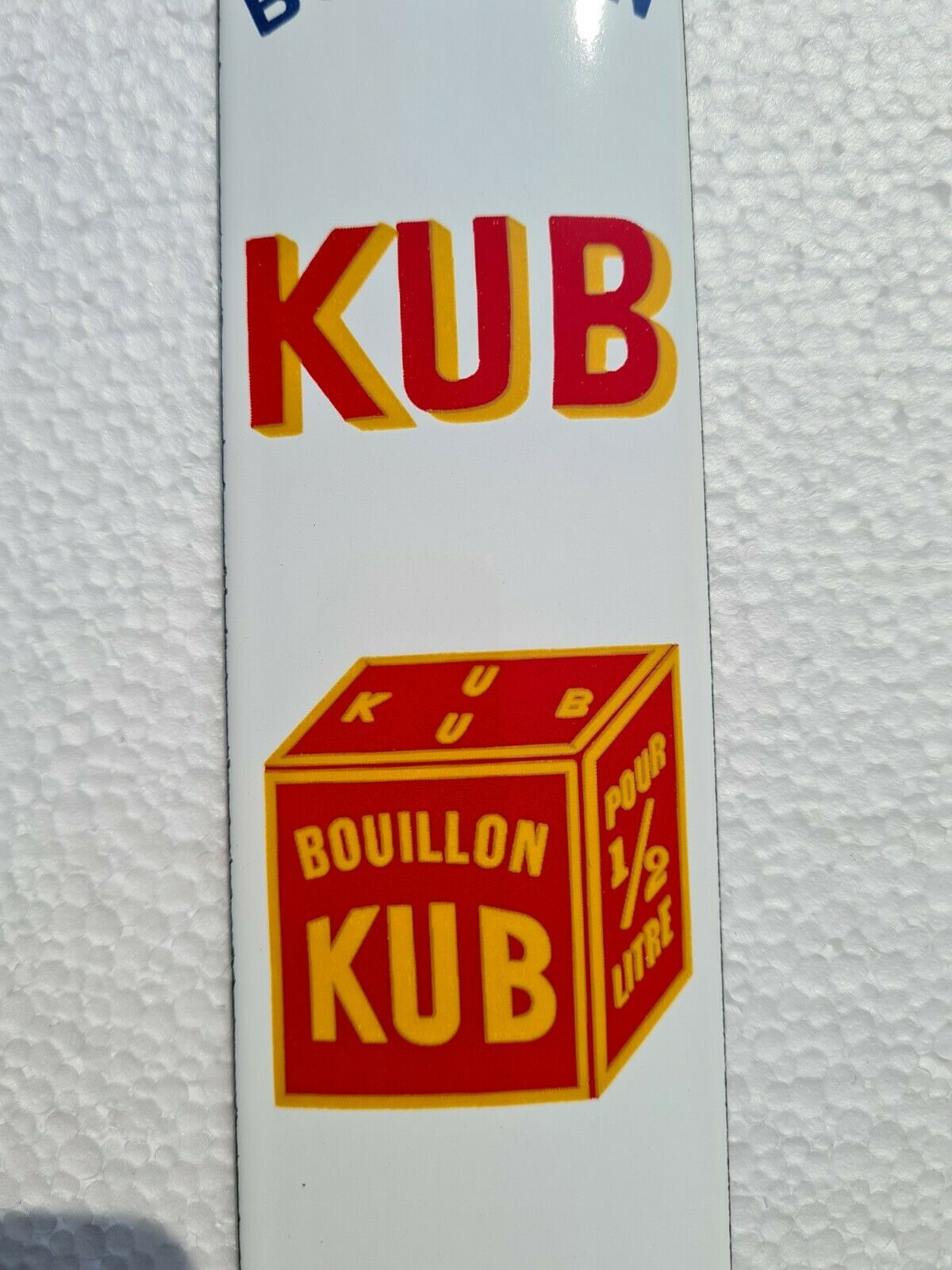plaque émaillée BOUILLON KUB