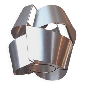 Max Sauze 70s pendant light in brushed aluminum