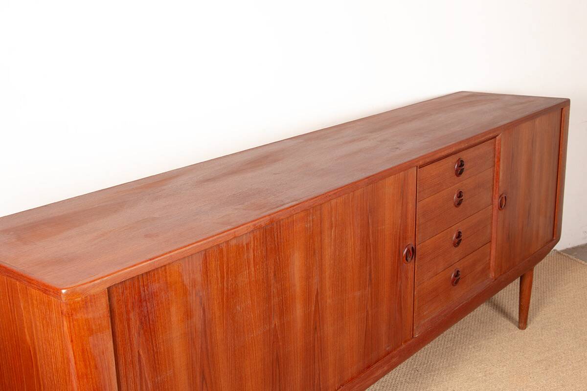 Danish teak sideboard model, Harry Østergaard, Randers Mobelfabrik 1960