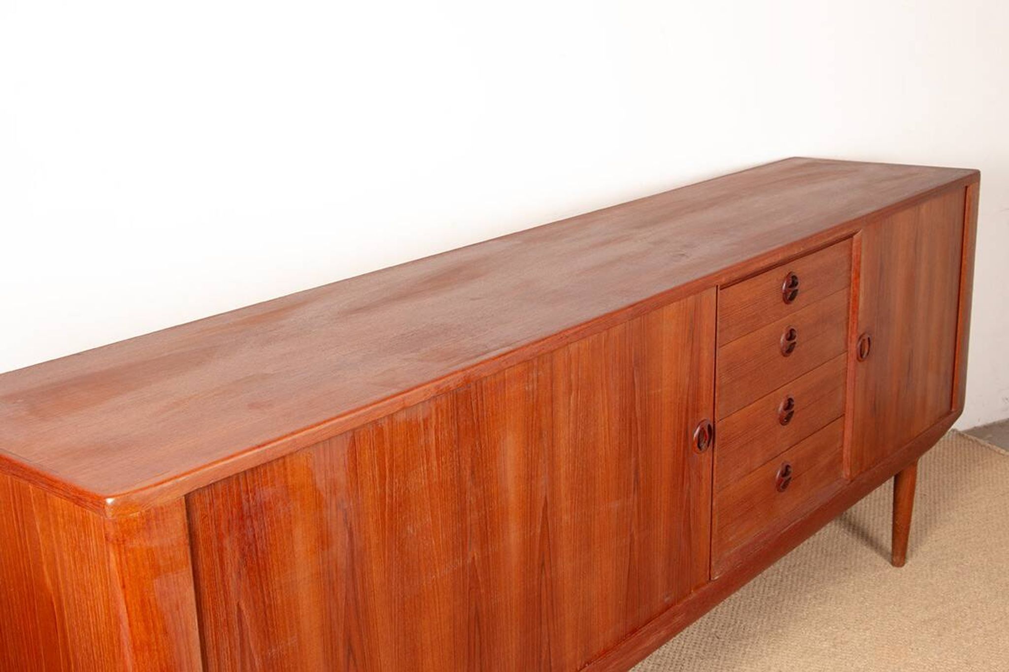Danish teak sideboard model, Harry Østergaard, Randers Mobelfabrik 1960