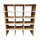 Meuble de rangement à casier industriel bois