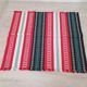 Set of 6 Catalan fabric napkins 48 x 42 cm red black green white