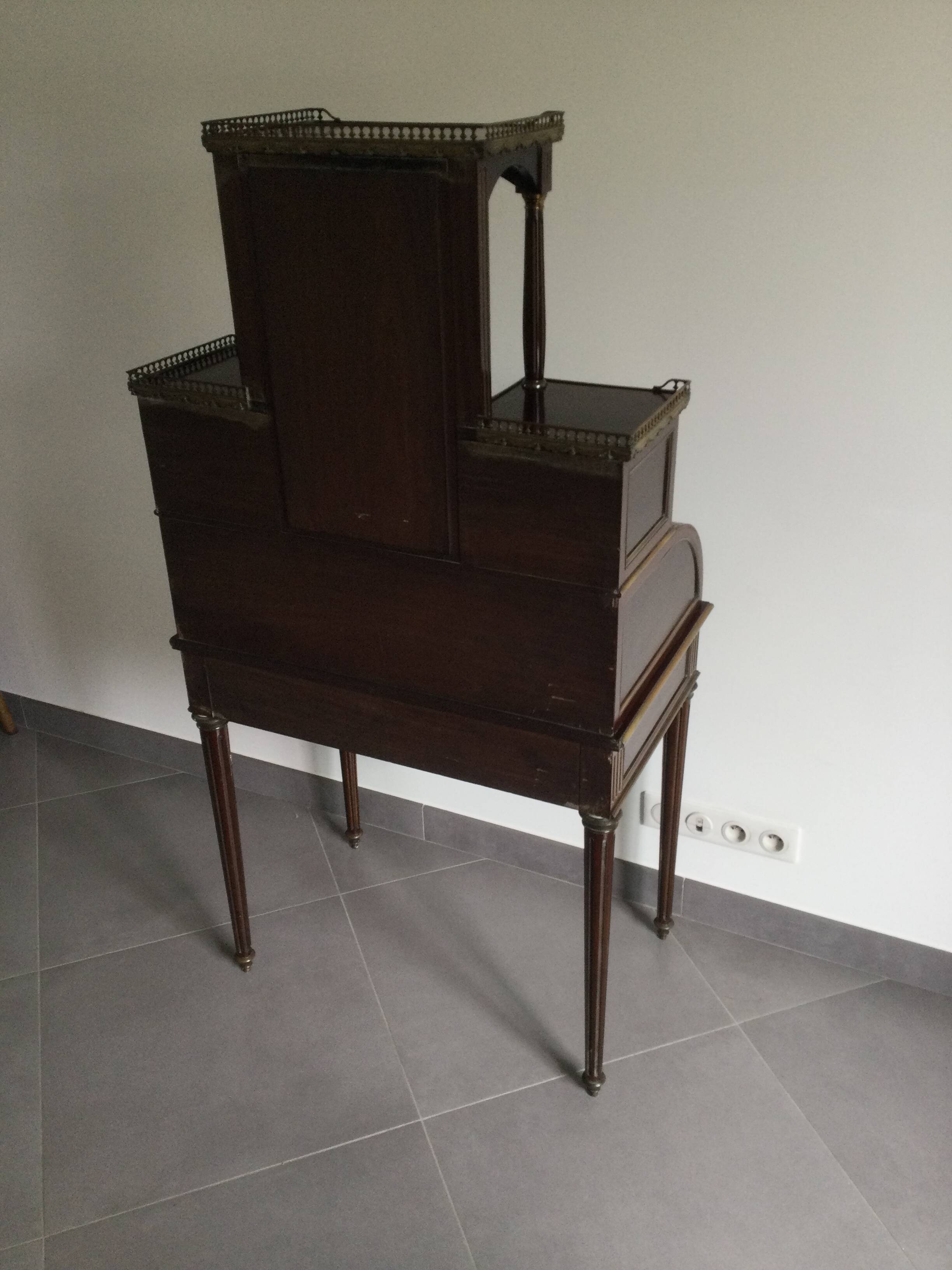 Louis XVI Style Mahogany Bonheur Du Jour