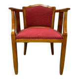 Art Deco office chair in walnut