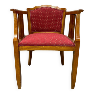 Art Deco office chair in walnut