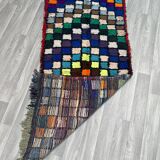 Unique Moroccan Rug-Vintage Art Deco Rug-The Rarest Moroccan Rug-Home Decor