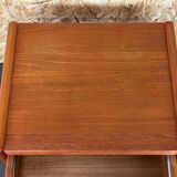 60s 70s teak side table with drawer table danish modern design