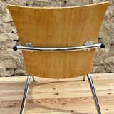 Beech armchairs
