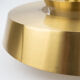 Danish vintage brass pendant lamp by Jo Hammerborg, Fog og Mørup, 1963