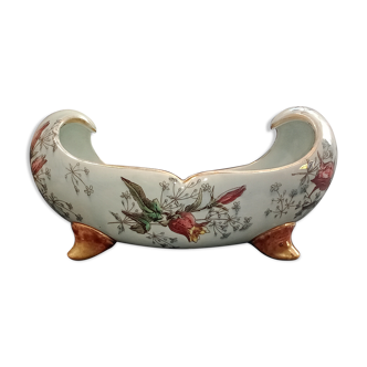 Luneville manufacture keller - guerin, "campanule" decor