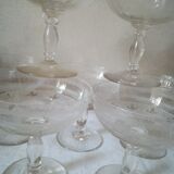 Old champagne glasses