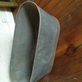 Old zinc bathtub