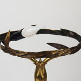 Bronze art nouveau lamp