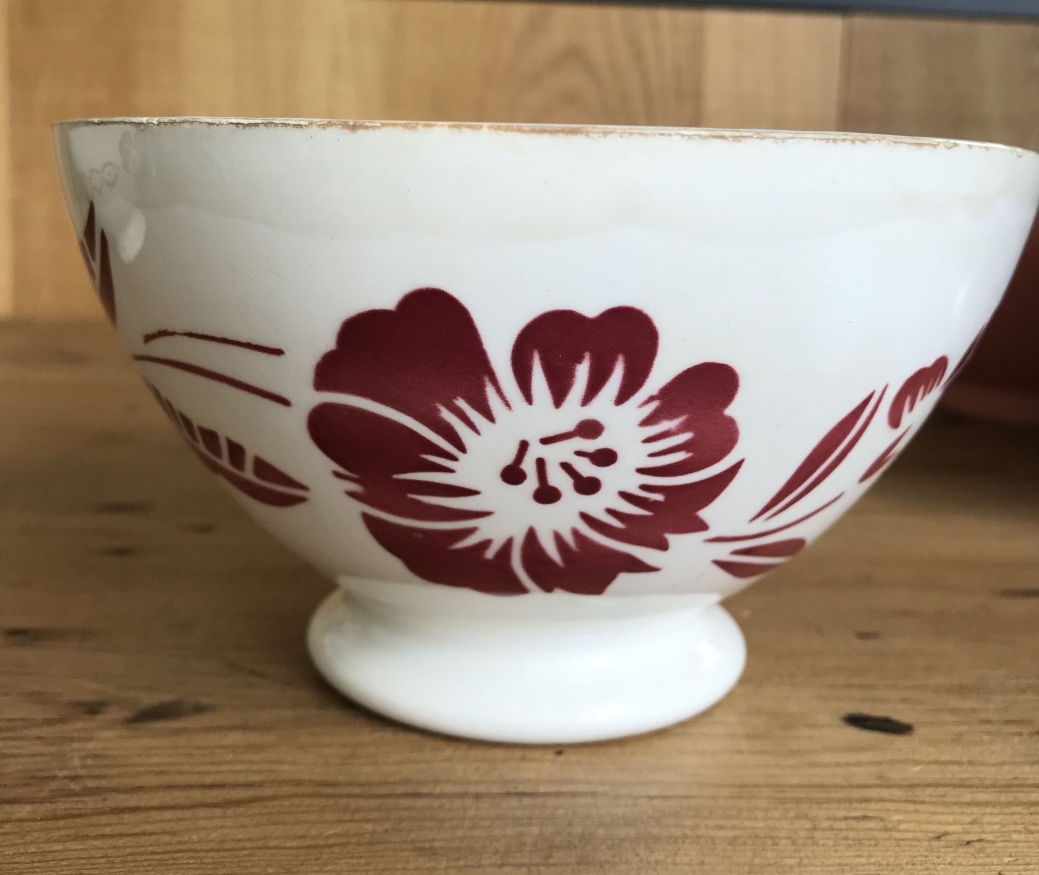Old XXL bowl , said chabrot bowl , Sarreguemines Digoin