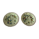 Pair of gien porcelain plates