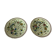 Pair of gien porcelain plates