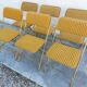 6 folding chairs Lafuma vintage 1970