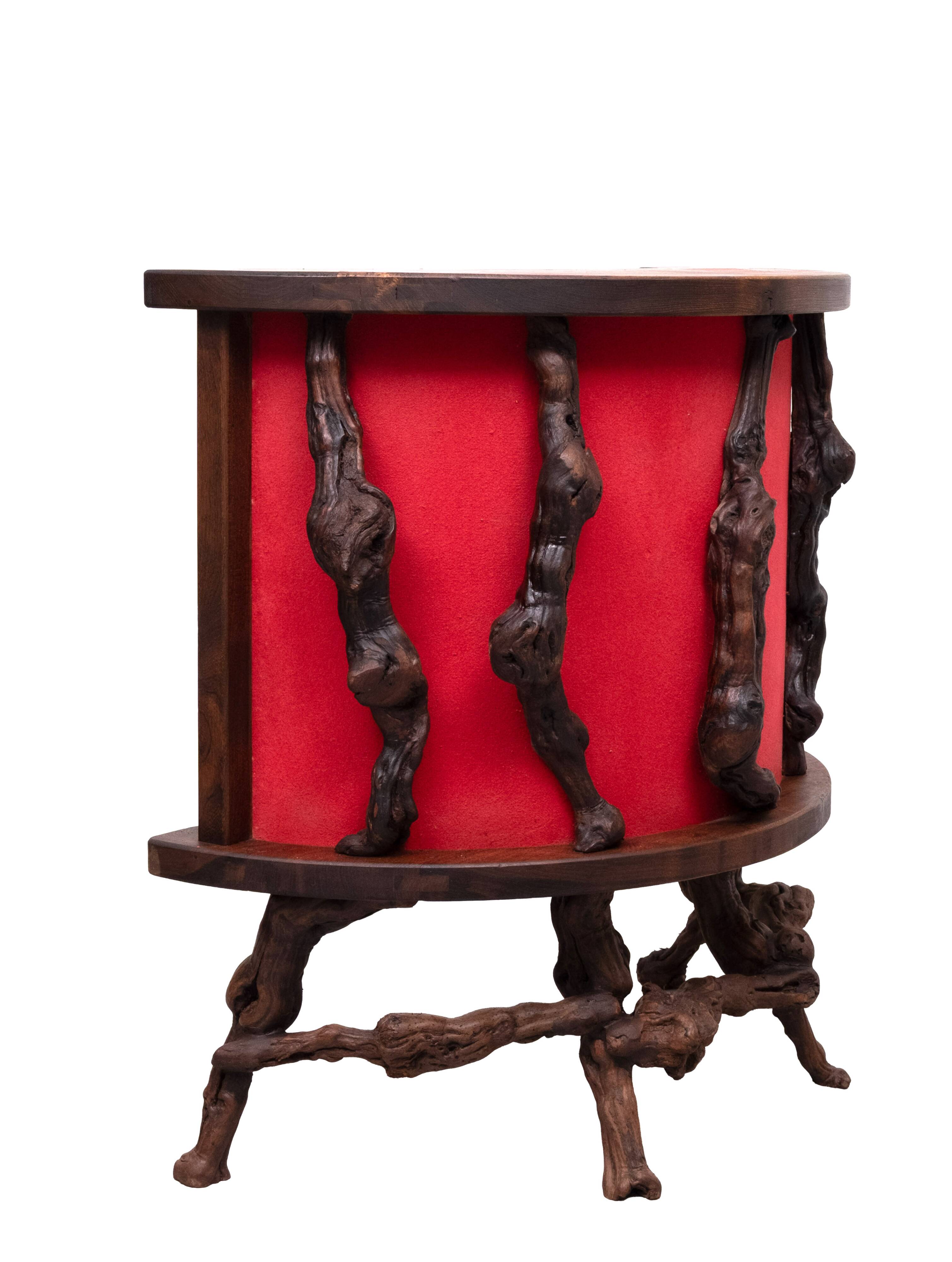 Dry Bar French Vinery Bar and Stool Set, 1960s, Set of 4