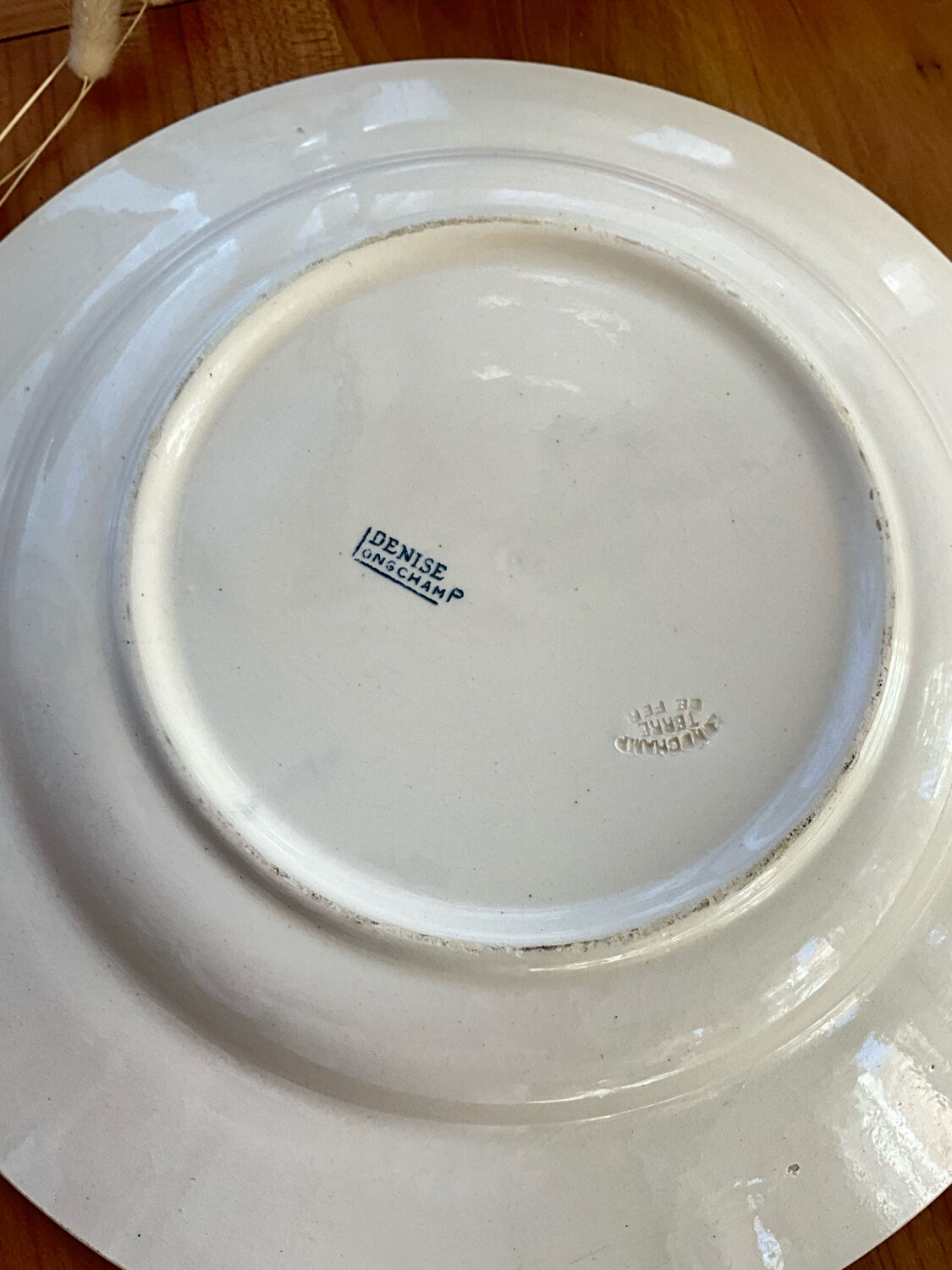 2 plats porcelaine de longchamp