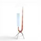 Lampadaire Girafe en Acajou par la Maison Rispal