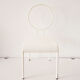 Vintage white metal children's chair