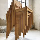 6 beech chairs 1980