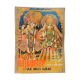 Plaque publicitaire radha krishna sarees suiting métal