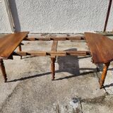 Table 6 feet in walnut with 3 extensions of the xix th century n23