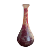 Soliflore Legras vase decorated with vine leaves