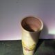 Old Vase Enamelled Sandstone Scroll Painting Decoration Vintage Flowers