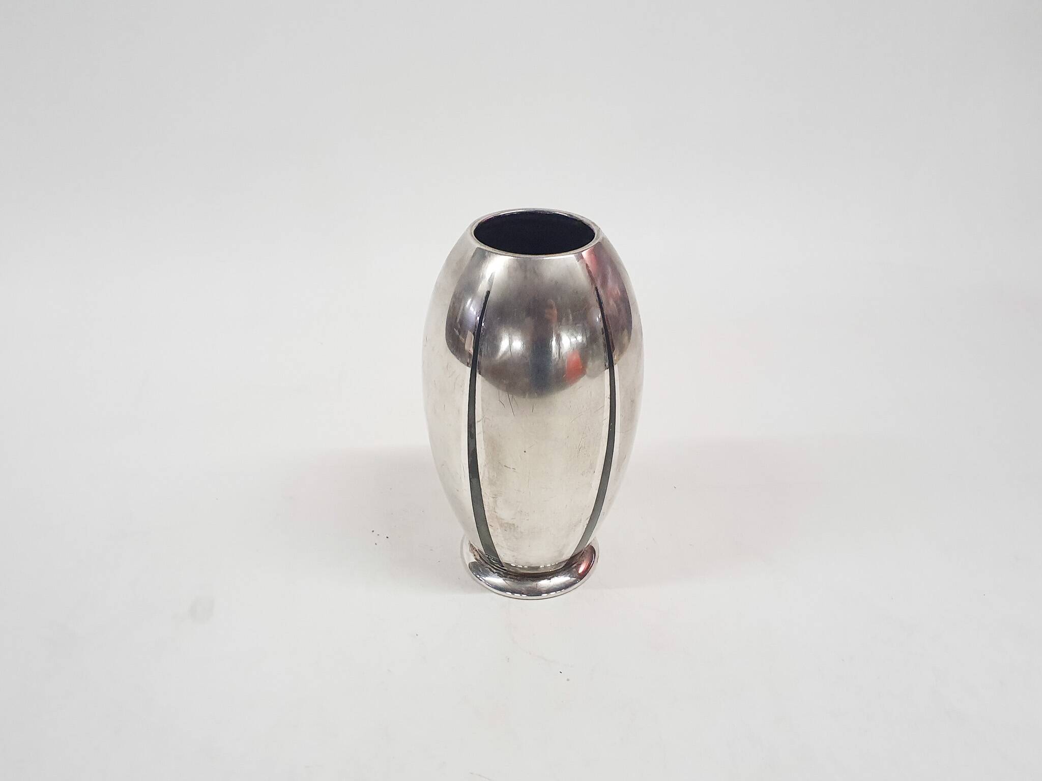 Silver plated vase by WMF Ikora, Germany 1920's