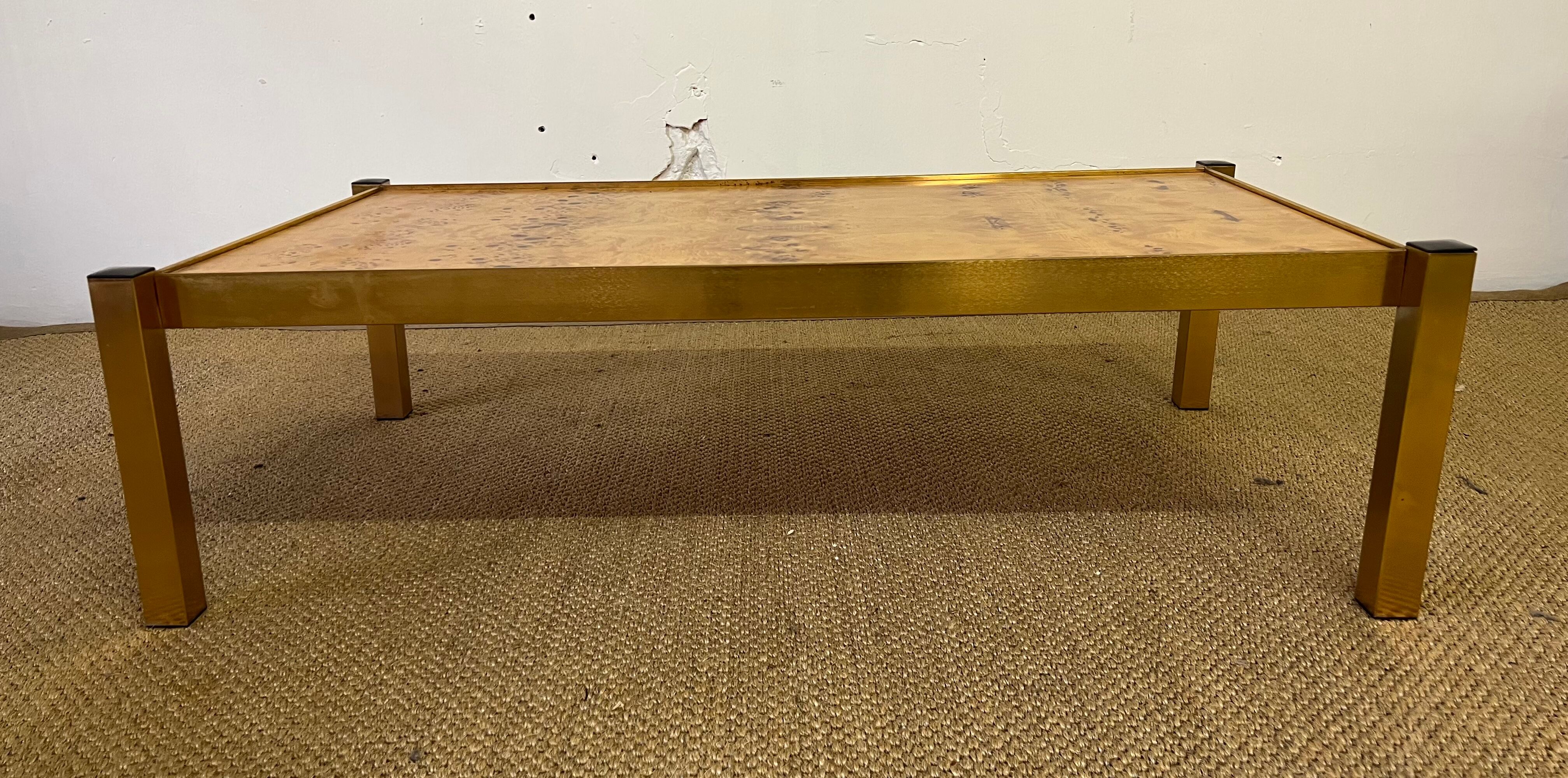 Elm magnifying glass coffee table