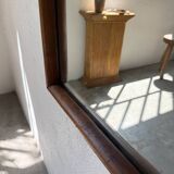 Miroir scandinave en teck massif 1970