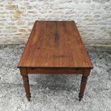 Oak farm table with two extensions
