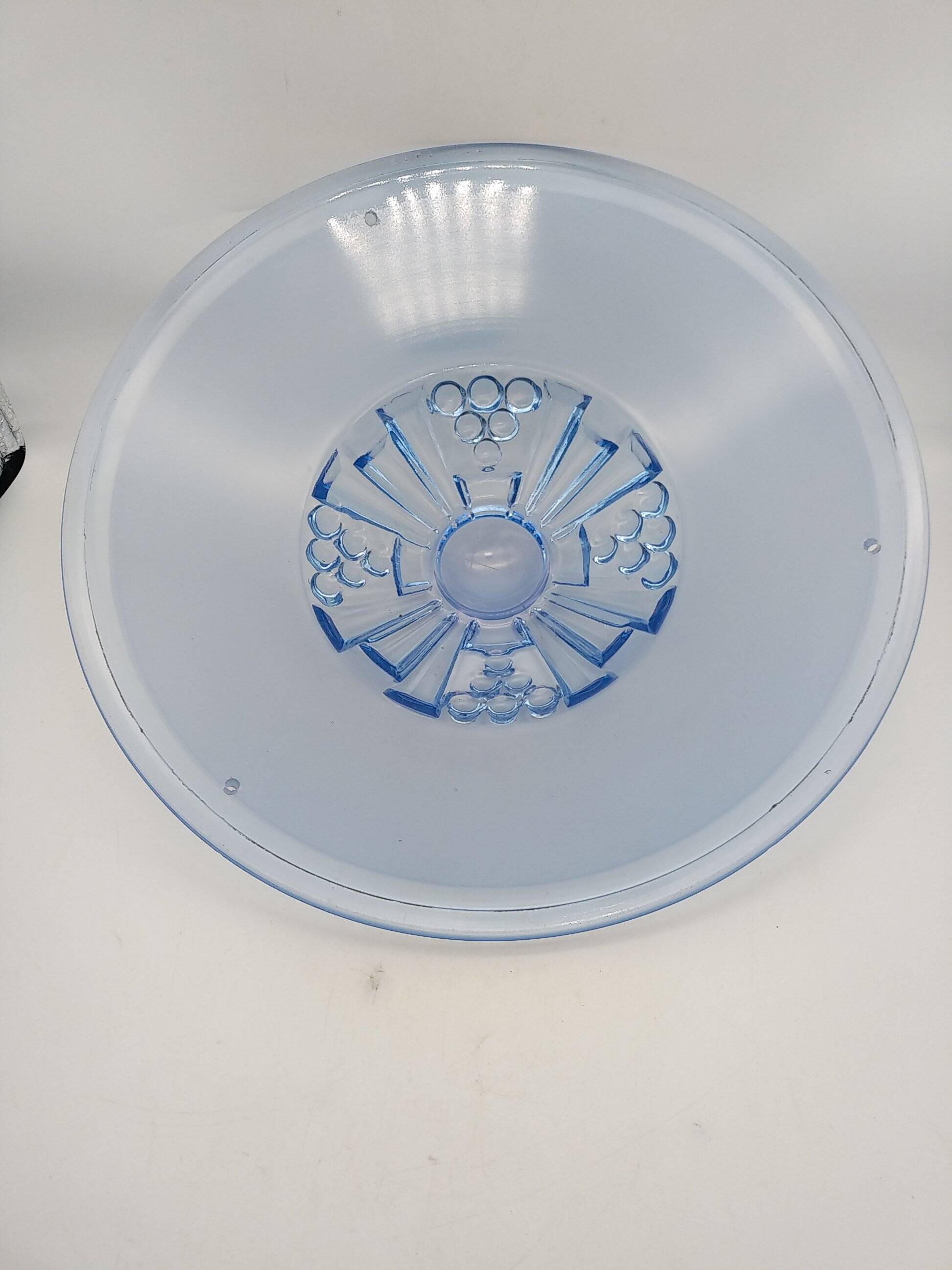 Blue art deco washbasin pendant light. sevb 284.