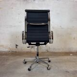Vitra EA 119 Charles & Ray Eames, cuir et aluminium – noir – chaise de bure