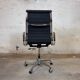 Vitra EA 119 Charles & Ray Eames, cuir et aluminium – noir – chaise de bure