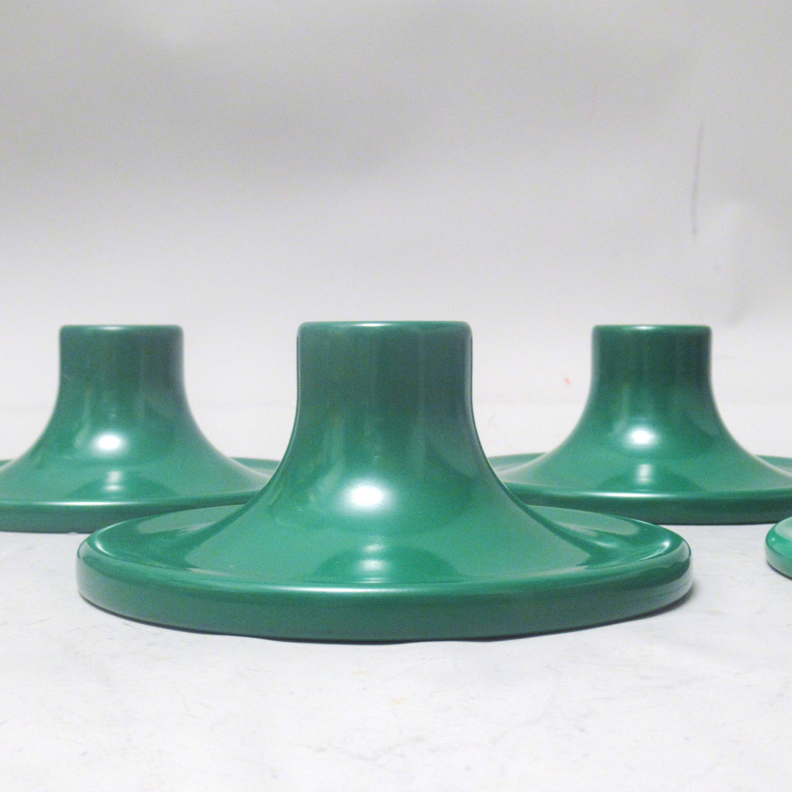 Green metal Teti wall light from the 1970s.