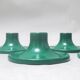 Green metal Teti wall light from the 1970s.