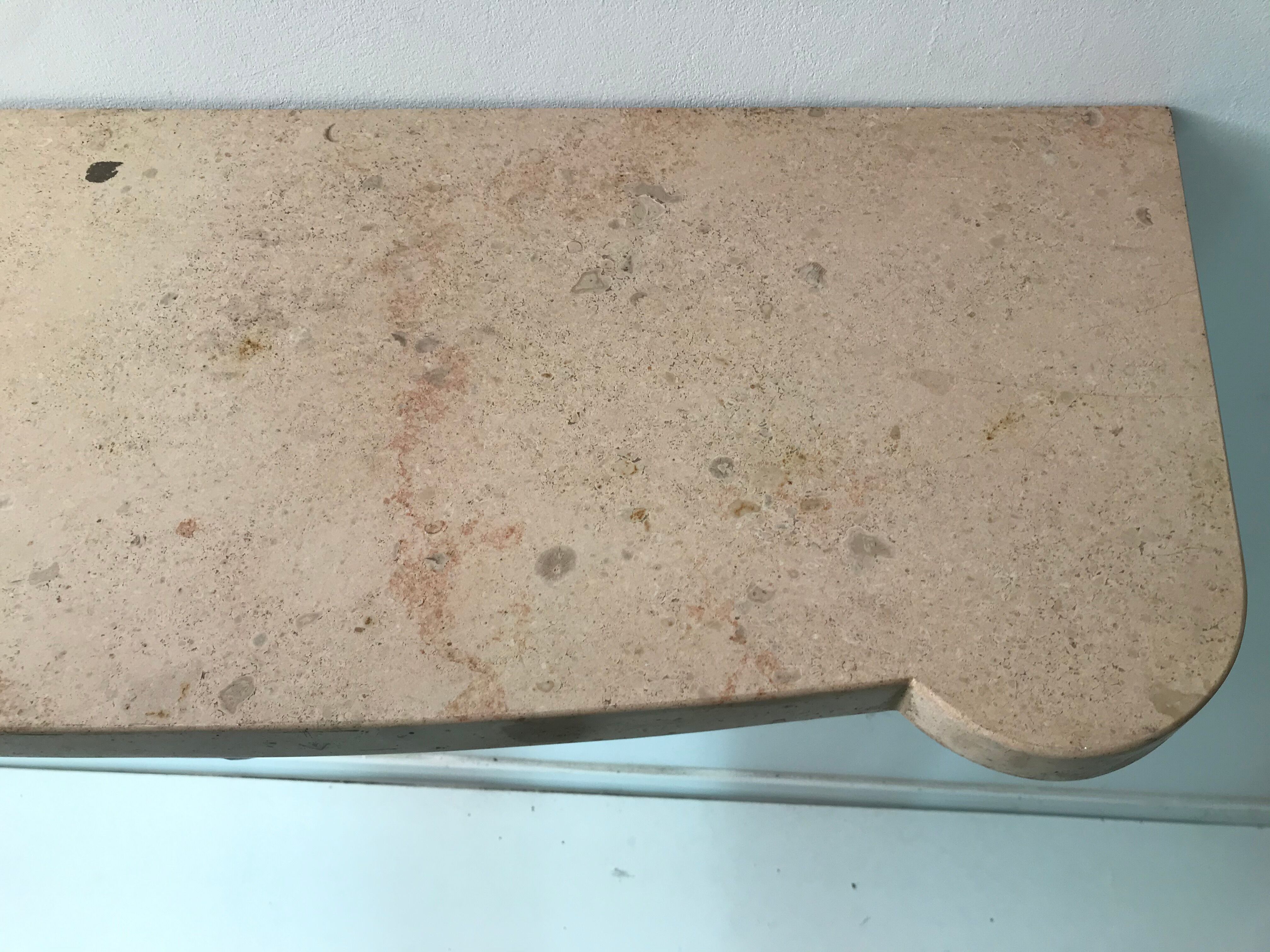 Wrought iron wall console